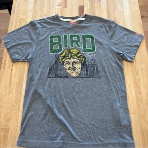 Larry Bird Boston Celtics Homage NBA Larry Legend T-Shirt Men's Made in USA Sz M